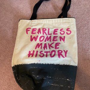 Fearless Women Make History tote bag